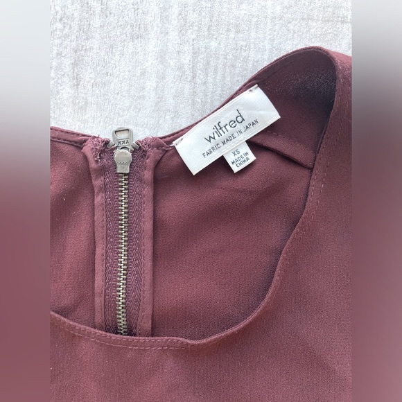 Aritzia A-line Maroon Blouse - Picture 7 of 12